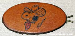 Snoopy Cowboy Leather Hair Clip