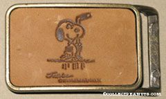 Snoopy in Hockey Gear Belt Buckle