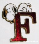 Peanuts & Snoopy Initial Award Pins