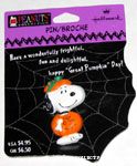 Snoopy dressed as Pumpkin