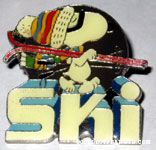 Snoopy Carrying Skis