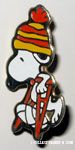 Snoopy on crutches with cast Pin