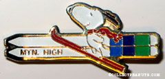Snoopy ski jump 'MTN High' Pin