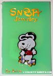 Snoopy rollerskating Pin