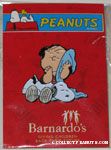 Linus with blanket and Snoopy in his lap Barnardo's Pin