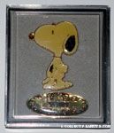 Snoopy looking over his shoulder and 'Snoopy' pin set
