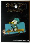 Snoopy taping his hockey stick Pin