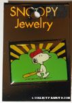 Snoopy walking with baseball bat Pin