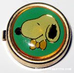 Snoopy wearing orange bowtie Portrait Button Cover