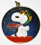 Flying Ace on Doghouse Necklace