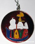 Snoopy & Woodstock on 'Love' Pendant
