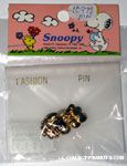 Snoopy wearing hat gold-tone Pin