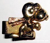 Snoopy Flying Ace Gold Tie Bar