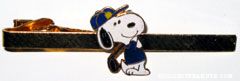Snoopy swinging golf club Cloisonne Tie Clip