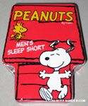 Snoopy dancing Men's Sleep Shorts in tin