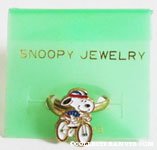 Snoopy riding bike Ring