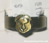Snoopy walking on crest Ring