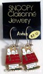 Snoopy on doghouse Earrings