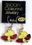 Woodstock with hearts Earrings