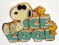 Snoopy Joe Cool & Woodstock 'Ice Cool' Pin
