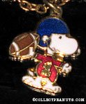 Snoopy throwing football Necklace