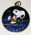 Snoopy marathon runner 'Canada' Pendant