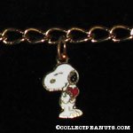 Snoopy holding heart Charm Bracelet