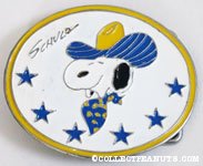Cowboy Snoopy Belt Buckle