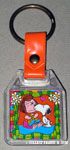 Snoopy Kissing Peppermint Patty Keychain