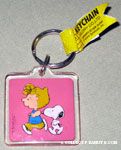 Sally & Snoopy Running Keychain