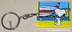 Snoopy at Airport Keychain