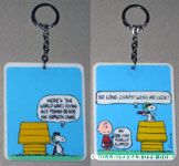 Flying Ace & Charlie Brown Comic Keychain