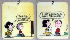 Lucy & Linus 'Royalty' Comic Keychain
