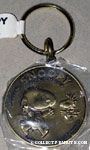 Snoopy & Woodstock jumping Metal Keychain