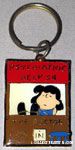 Lucy in Doctor's Booth Metal Keychain