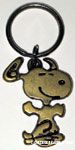 Snoopy dancing Brass Keychain