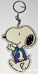 Snoopy walking with book Keychain