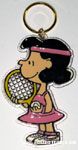 Lucy playing Tennis Keychain