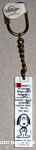 Snoopy standing below biography keychain