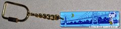 Snoopy in New Orleans playing Sax Keychain