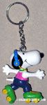 Snoopy rollerskating Keychain