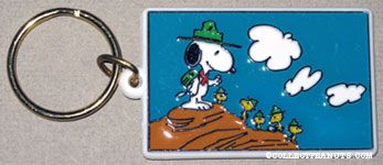 Beaglescout Snoopy & Woodstocks Hiking Keychain