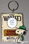 Beaglescout Snoopy with Wanted Sign photo frame Keychain