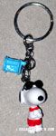 Joe Cool Figure with blue radio charm Keychain