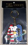 Snoopy Dancing on '40' Anniversary Logo Keychain