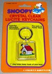 Snoopy laying on Doghouse Keychain