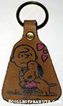 Snoopy hugging Charlie Brown Keychain