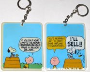 Snoopy selling land Keychain