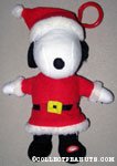 Plush Santa Snoopy with Clip
