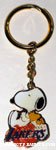 Snoopy & Woodstock Sleeping on Basketball Los Angeles Lakers Keychain